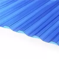 Монолитный поликарбонат 1050х3000х0,8мм синий